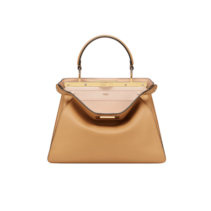 BORSA PEEKABOO ISEEU MEDIUM IN PELLE DI VITELLO BEIGE